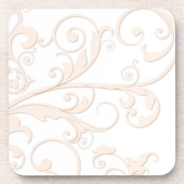 Scrollen von Wirbel Getränkeuntersetzer (Vorderseite)