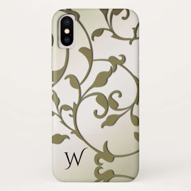 Scrollende Olivenblätter Persönlich Case-Mate iPhone Hülle (Rückseite)