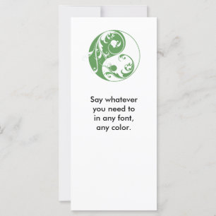 Scrolling Yin & Yang (grün)