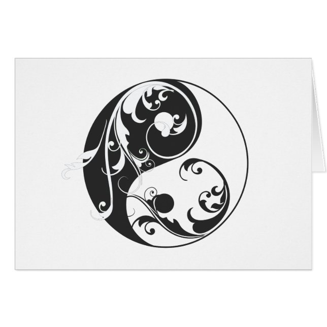 Scrolling Yin & Yang (schwarz) (Vorderseite (Horizontal))