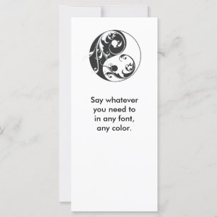 Scrolling Yin Yang Symbol (schwarz)