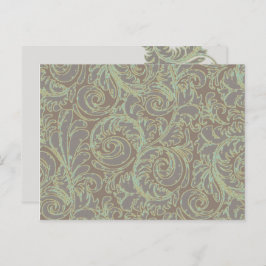 Scrolls № 6 Postcard Vorlage Postkarte