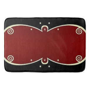 Scrollwork für klassische Stile Badematte
