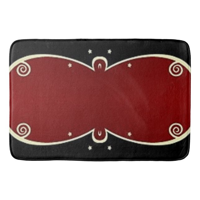 Scrollwork für klassische Stile Badematte (Vorderseite)