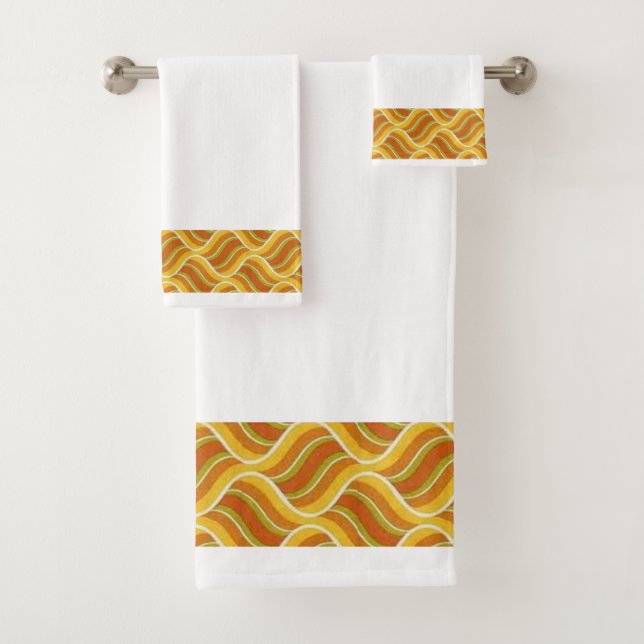 Scrollwork für klassische Stile Badhandtuch Set (Insitu)