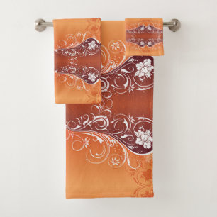 Scrollwork für klassische Stile Badhandtuch Set