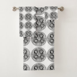 Scrollwork für klassische Stile Badhandtuch Set