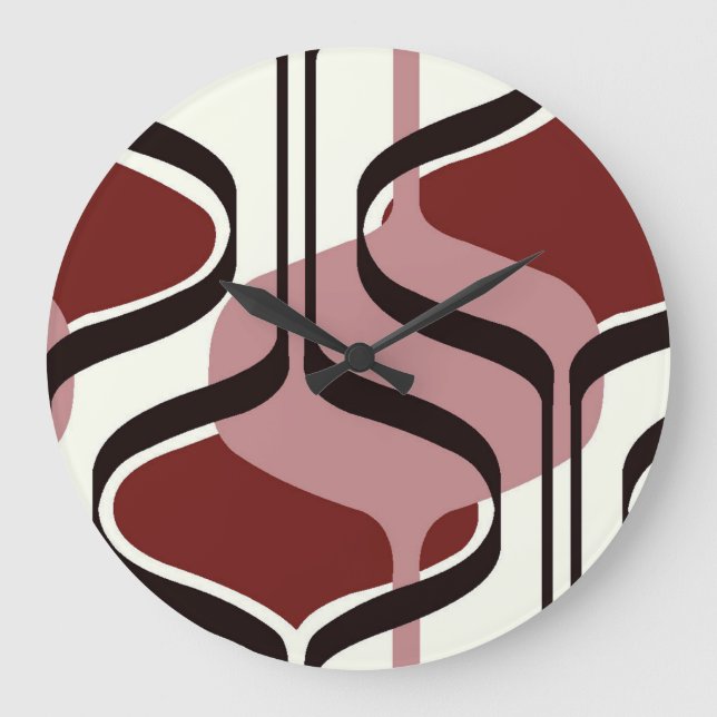 Scrollwork für klassische Stile Große Wanduhr (Vorderseite)