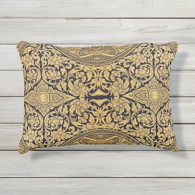 Scrollwork für klassische Stile Kissen Für Draußen (Vorderseite)