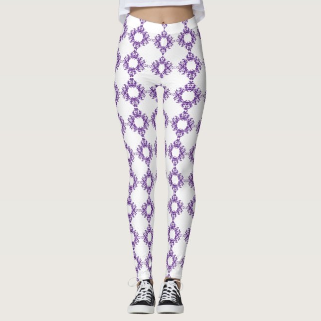 Scrollwork für klassische Stile Leggings (Vorderseite)