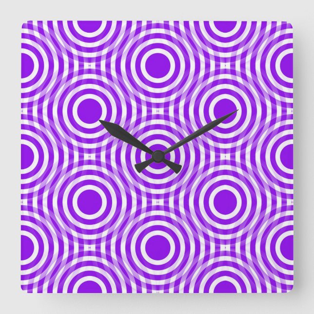 Scrollwork für klassische Stile Quadratische Wanduhr (Vorderseite)