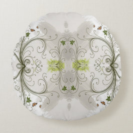 Scrollwork für klassische Stile Rundes Kissen