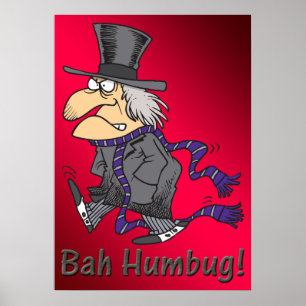 Scrooge & Bah Humbug Poster