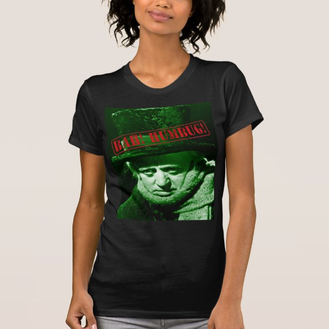 Scrooge Bah Humbug Weihnachts-T - Shirt Design (Vorderseite)