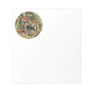 Scrooge Christmas Carol Vintag English Art Notizblock