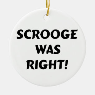 Scrooge hatte recht keramik ornament