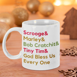 Scrooge Marley Modernes Festivals Minimalistisches Kaffeetasse