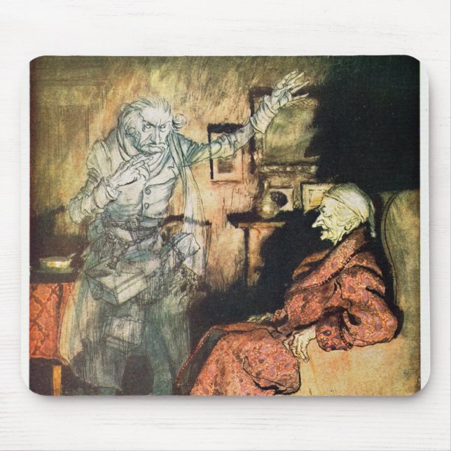 Scrooge und der Geist von Marley Mousepad (Vorne)
