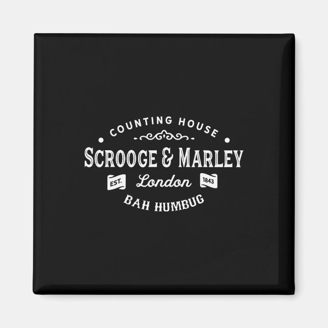 Scrooge und Marley Countryhaus Weihnachtslied Caro Magnet (Vorne)