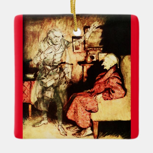 Scrooge und Marley Keramikornament (Vorderseite)