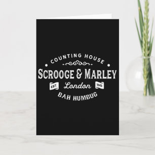 Scrooge und Marley Kontor Weihnachtslied Karte