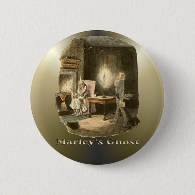 Scrooge von Weihnachten - ein Weihnachten Carol Button (Vorderseite)