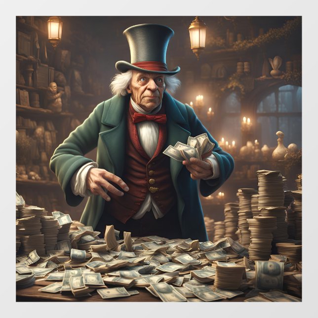 Scrooge Window Cloning Fensteraufkleber (Blatt)