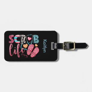 Scrub Life Niedlich Südwesttypografie Gepäckanhänger