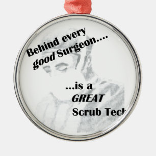 Scrub Tech Ornament Aus Metall