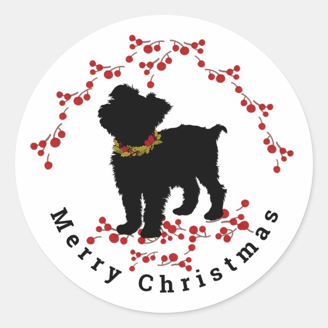 Scrufft Berry Joyeux Sticker de Noël (Devant)