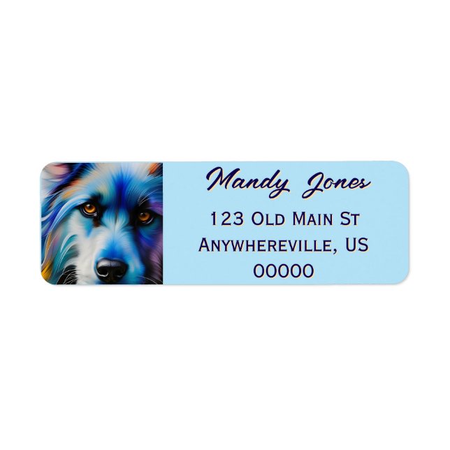 SCRUFFY BLUE TERRIER DOG CLOSE UP (Vorne)