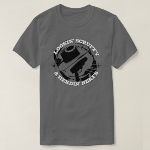 Scruffy & Herding Nerfs Funny Novelty T-Shirt