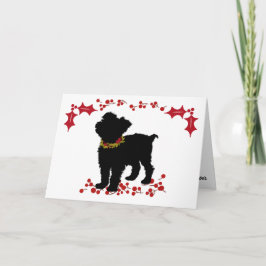 Scruffy Mutt Joy Liebe Weihnachten Karte