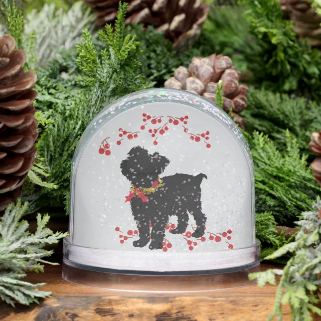 Scruffy Mutt Naughty n' Niedliche Weihnachten Schneekugeln (Winter)