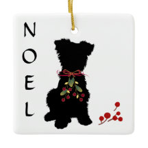 Scruffy Mutt NOEL Ornement de Noël