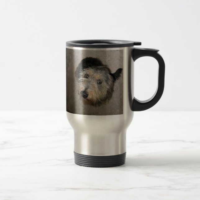 Scruffy niedlich Hunde Tasse (Rechts)