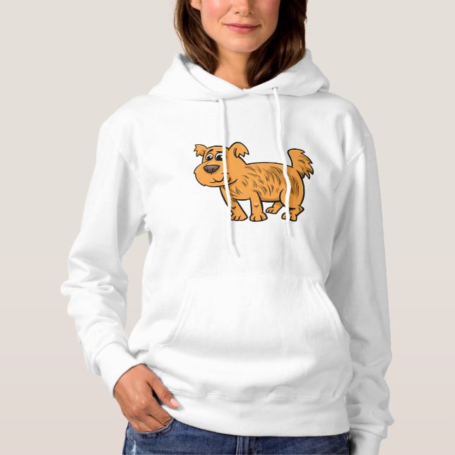 Scruffy Orange Puppy Dog Hoodie (Vorderseite)