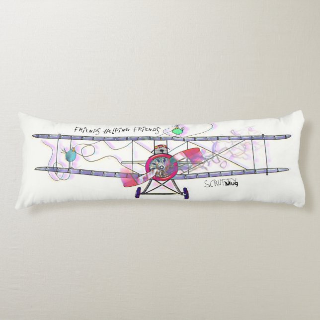 ScruffyMugArtGallery Body Pillow Seitenschläferkissen (Vorderseite)