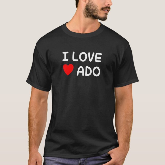 Scrum Agile DevOps Projektleiter I Liebe ADO T-Shirt (Vorderseite)