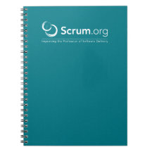 Scrum.org brannte Notizbuch ein