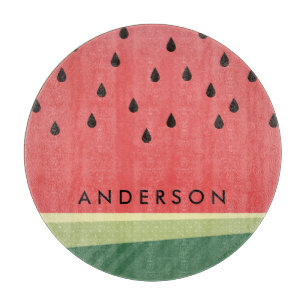 Scrumptious individueller Name der Wassermelone-  Schneidebrett