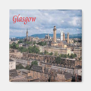 SCT003 GLASGOW, Schottland, Kühlschrankmagnet