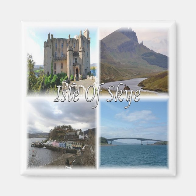 SCT005 SCOTLAND, Die Insel der Augen, Kühlschrankm Magnet (Vorne)