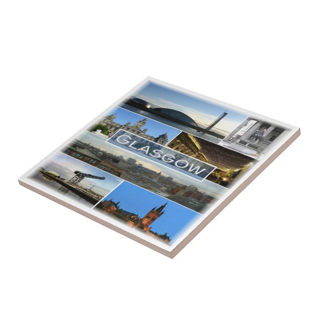 SCT007 GLASGOW, Schottland, Fliese (Seite)