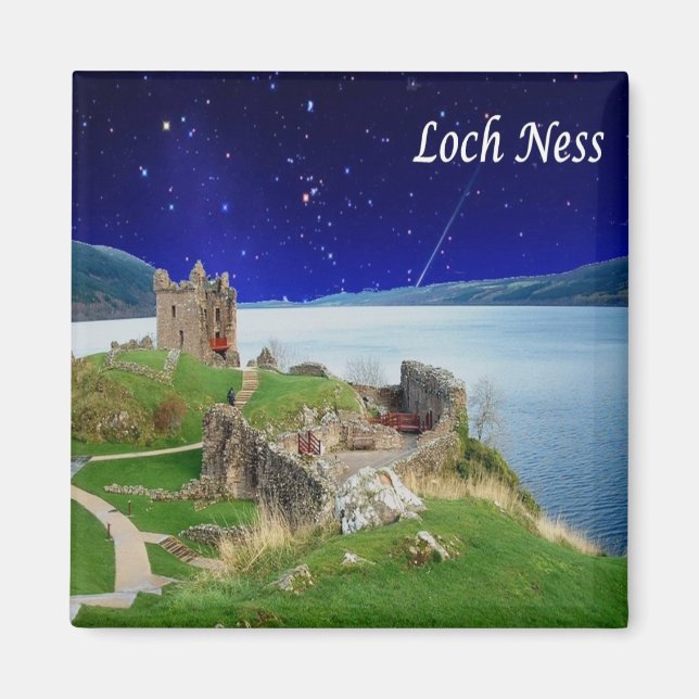 SCT023 LOCH NESS, Schottland, Europa, Kühlschrank Magnet (Vorne)
