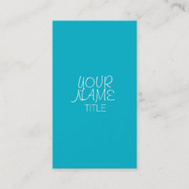 Scuba Blue Freehand Simple Visitenkarte