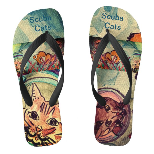 Scuba Cats Flip Flops (Fußbett)