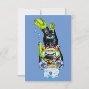 Scuba Dankeskarte