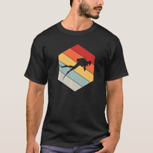 Scuba Divemaster Geometric Distressed Vinta T-Shirt