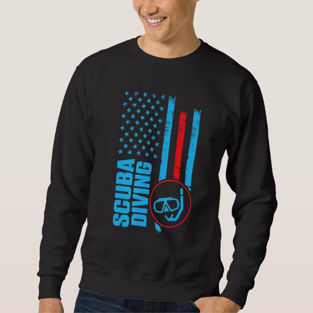 Scuba Diver 6 Sweatshirt (Vorderseite)